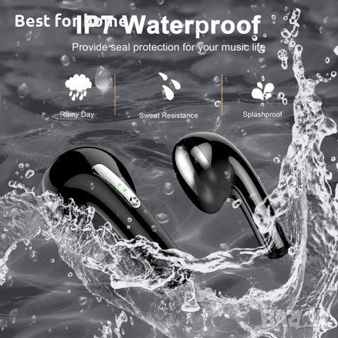 Безжични Bluetooth 5.2 слушалки J97,супер леки 40H,с дълбок бас IP7 Защита от вода/LED дисплей, снимка 4 - Слушалки и портативни колонки - 40736973