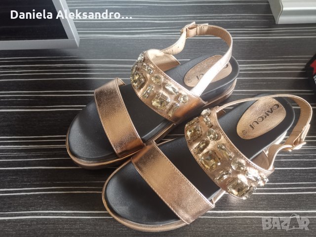 Испански сандали с камъни, снимка 2 - Сандали - 33734115