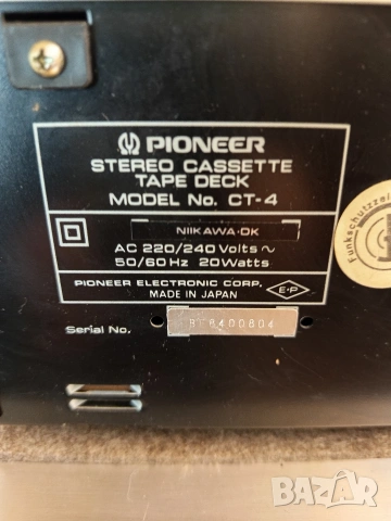 PIONEER CT4, снимка 8 - Декове - 53989008