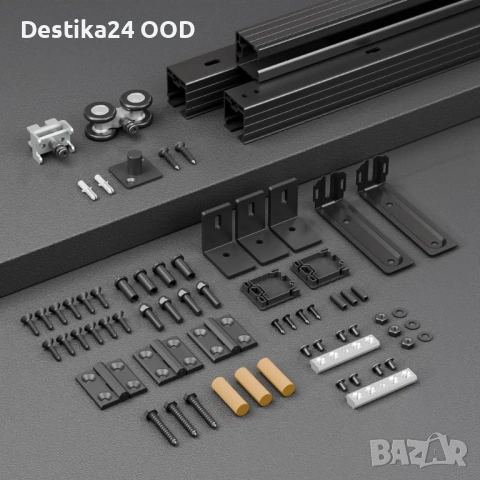 40" Бокс релса механизъм за плъзгаща сгъваема врата комплект, снимка 5 - Други - 53377719