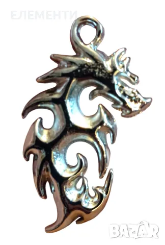 Метален Елемент / Медальон - ДРАКОН
