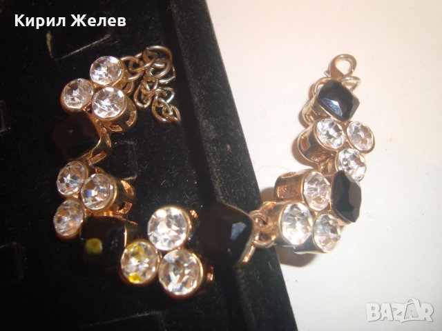 ПОЗЛАТЕНА МАСИВНА АРТ ГРИВНА с КРИСТАЛИ и ФАСЕТИРАНИ БЛЕСТЯЩИ ЦИРКОН КАМЪНИ 8399, снимка 9 - Гривни - 30625520