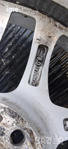 4бр ляти джанти 8J17 ET52. 5x114.3. Среден отвор 72.6мм без втулка и 64.1 с втулка..., снимка 4 - Гуми и джанти - 53979204