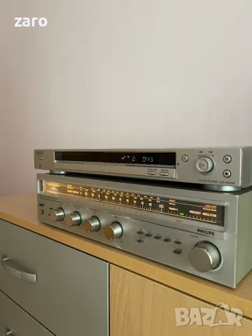 Аудиосистема – ресийвър Philips и CD/DVD Sony
