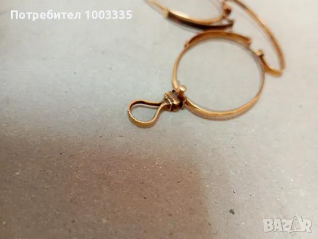 Златни 18к. очила -пенсне, снимка 6 - Антикварни и старинни предмети - 49098246