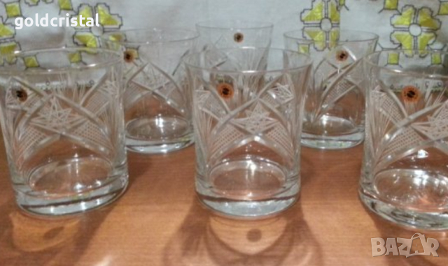 Кристални чаши  Зорница , снимка 14 - Антикварни и старинни предмети - 44466067