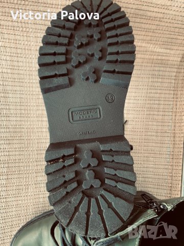 Модерни боти-ботуши,естествена кожа, снимка 4 - Дамски боти - 35576451