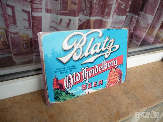 Метална табела бира Blatz beer реклама декор бар наздраве, снимка 2 - Рекламни табели - 42783599