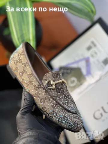 Gucci Дамски Бежови Ежедневни Обувки Гучи Код E223, снимка 2 - Дамски ежедневни обувки - 50411606