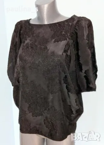 Три броя / Дизайнерска туника от ацетатна коприна и лен, за повод , снимка 14 - Туники - 28294419