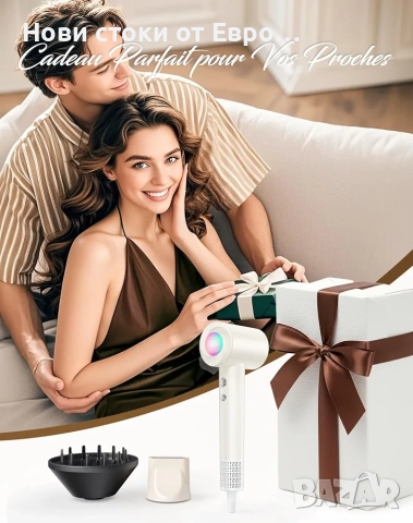 Йонен сешоар с дифузер - бързо сушене, 500 милиона йона,, снимка 9 - Сешоари - 52461508