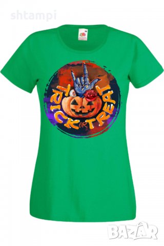 Дамска тениска Halloween 04,Halloween,Хелоуин,Празник,Забавление,Изненада,Обичаи,, снимка 7 - Тениски - 38144960