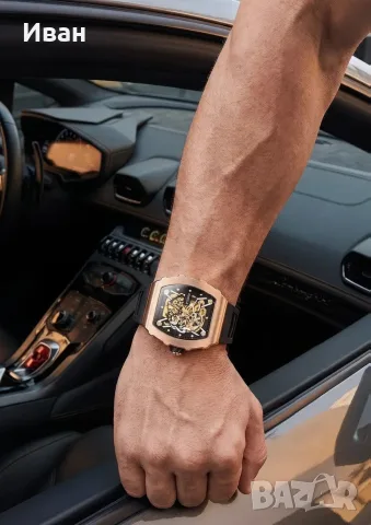 Автоматичен скелетон часовник, снимка 5 - Мъжки - 55986714