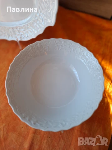 Баварски порцеланово плато и купа за салата , снимка 6 - Аксесоари за кухня - 51222150
