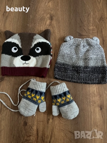 Нови Зимни шапки и ръкавици baby Tu 