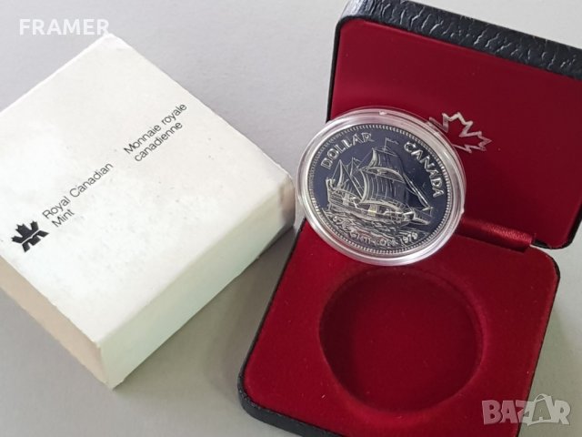 1 сребърен долар 1979 година Канада Елизабет II сребро в ТОП качество