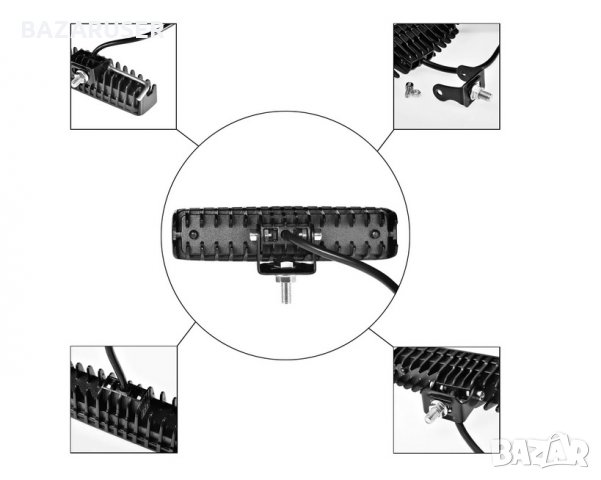 Халоген LED 84W 6500K бял правоъгълен 12-24V (1бр.) 254838, снимка 5 - Аксесоари и консумативи - 30708264