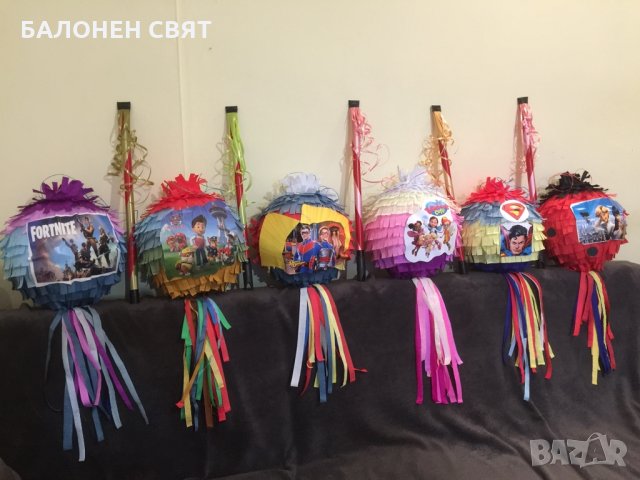 -50% Големи Пиняти Фортнайт Пес Патрул Опасният Хенри Масленка Супермен Калинката, снимка 4 - Други - 35467221