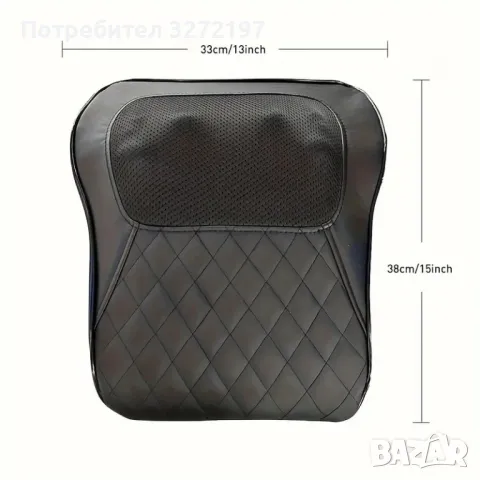 Масажор за цялото тяло,3D масажна възглавница, безжичен тип-C презареждаем, снимка 9 - Масажори - 48098143