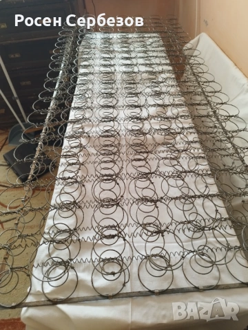 Два броя пружинни пакети с плоска рамка от стоманена лента, снимка 2 - Други машини и части - 54148217