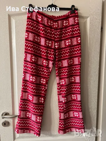 Много меко полар поларени топъл висока талия ново универсален размер домашно долнище, снимка 2 - Панталони - 48091100