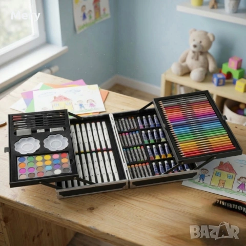 Голям детски комплект за рисуване , снимка 3 - Рисуване и оцветяване - 53922454