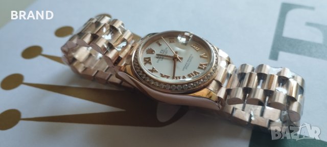 Дамски часовник ROLEX Oyster DATEJUST 31мм механичен клас 5А+, снимка 6 - Дамски - 36991108