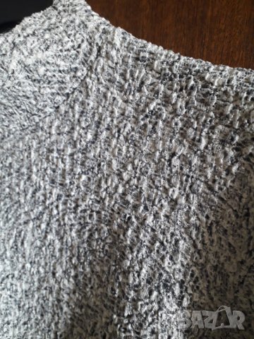 Дамско елегантно поло сребристо намачкана материя, снимка 4 - Блузи с дълъг ръкав и пуловери - 30037941