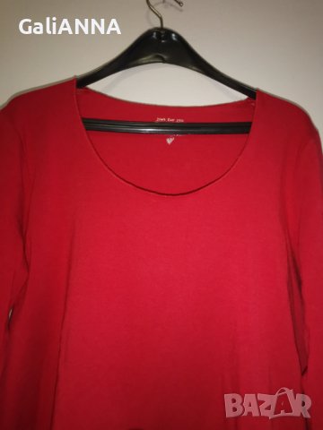 СТРАХОТНА БЛУЗА В ЧЕРВЕНО XL-2XL, снимка 7 - Туники - 44488364