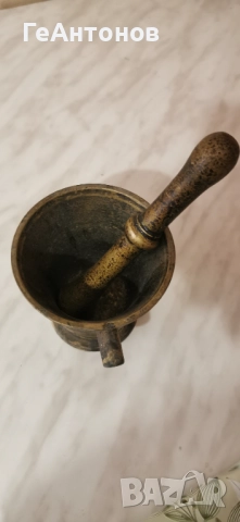 Автентично бронзово хаванче с чукало, снимка 2 - Други - 52720748