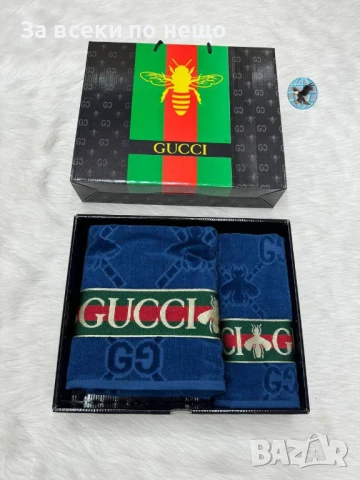 Gucci Луксозни Хавлии - 2бр. в кутия - Налични Различни Цветове Код E695, снимка 10 - Хавлиени кърпи - 51150294