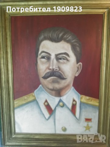 Голям портрет Сталин, снимка 1 - Картини - 29485239