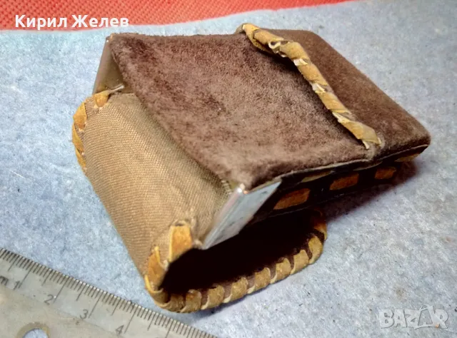 Стар КАЛЪФ За ЦИГАРИ или ДРУГО - ЕСТЕСТВЕНА ЩАВЕНА КОЖА МАЙСТОРСКА РЪЧНА АРТ ИЗРАБОТКА 47552, снимка 4 - Други ценни предмети - 47694939
