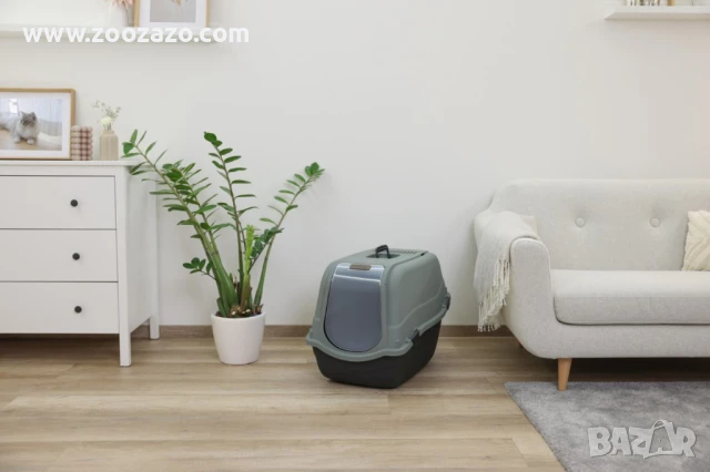 Тоалетна за котка с капаче и филтър Emma Eco - KERBL - Модел: 80979, снимка 5 - За котки - 50851639