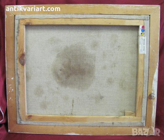 Стара Картина масло върху платно абстранция, снимка 10 - Картини - 31822423