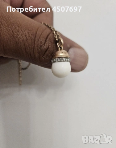 Златна висулка М. Пехин, Диамантено яйце., снимка 11 - Други ценни предмети - 53100434