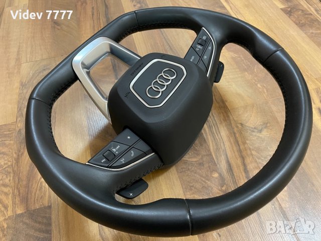 Скосен спортен Ауди волан Q7 - Audi A3,A4,A5,A6,A7,A8,Q3,Q5,Q7,Q8, снимка 6 - Аксесоари и консумативи - 40063591