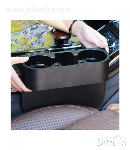 ОРГАНАЙЗЕР ЗА КОЛА, ПОДХОДЯЩ ЗА НАПИТКИ И ЧАШИ, ЧЕРЕН - код 1939, снимка 8 - Аксесоари и консумативи - 33969262