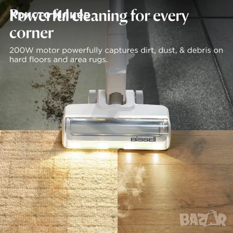 Вертикална прахосмукачка BISSELL PowerClean 200W , снимка 4 - Прахосмукачки - 56275961