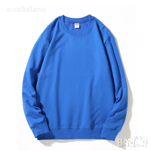 Есенно-зимен мъжки композитен суитчър с кръгло деколте и полар, 11цвята , снимка 8 - Суичъри - 51955945