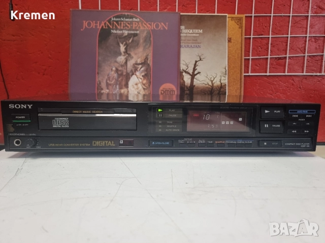 CD SONY CDP-55, снимка 2 - Ресийвъри, усилватели, смесителни пултове - 52348155