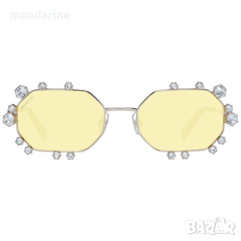 SWAROVSKI 🍊 Дамски метални слънчеви очила "GOLD & YELLOW BIG CRYSTALS" нови с кутия, снимка 4 - Слънчеви и диоптрични очила - 40850022