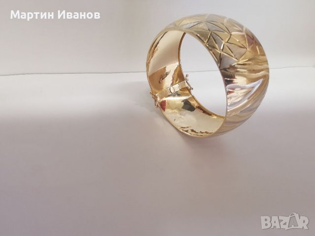 Златна гривна елипса 1, снимка 10 - Гривни - 38214239