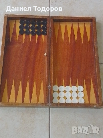 Стар Дървен Шах - Табла.Размери - 36х 36см., снимка 6 - Шах и табла - 54112491