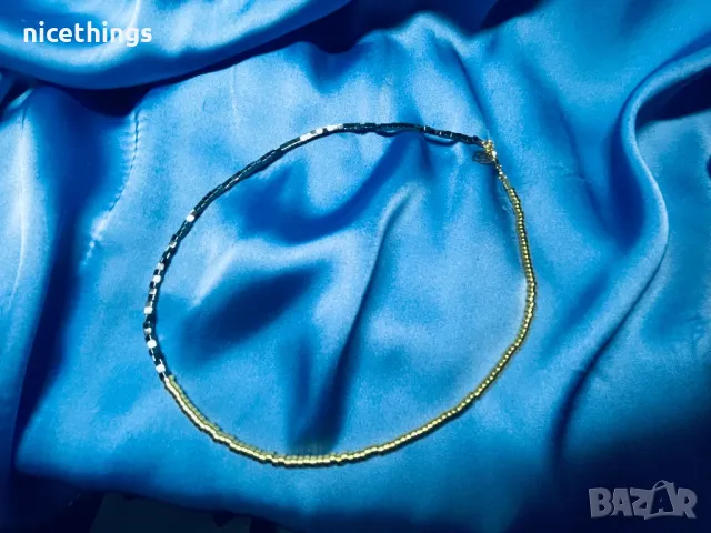 Колие в  златно и черно