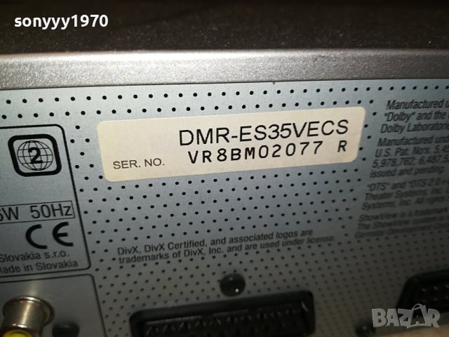 PANASONIC HIFI VIDEO & DVD RECORDER-ВНОС SWISS 1210231121, снимка 16 - Ресийвъри, усилватели, смесителни пултове - 42533449