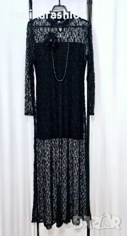 Дантелена дълга рокля , снимка 4 - Рокли - 49078501