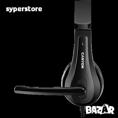 Слушалки с микрофон CANYON CNS-CHSU1B Черни, Тип Over the Ear, USB Stereo headphones, снимка 3 - Слушалки и портативни колонки - 36642521