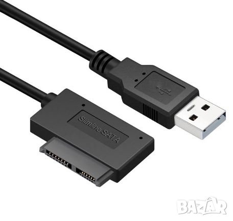 Кабел за външно CD/DVD. Mini Sata to USB, снимка 2 - Кабели и адаптери - 36579978