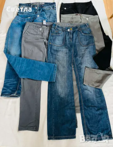 Дънки/панталони-Разпродажба.Обща цена 5 броя/35лв.Единична-10 лв/бр.В см-Талия 96см,Дължина 102см